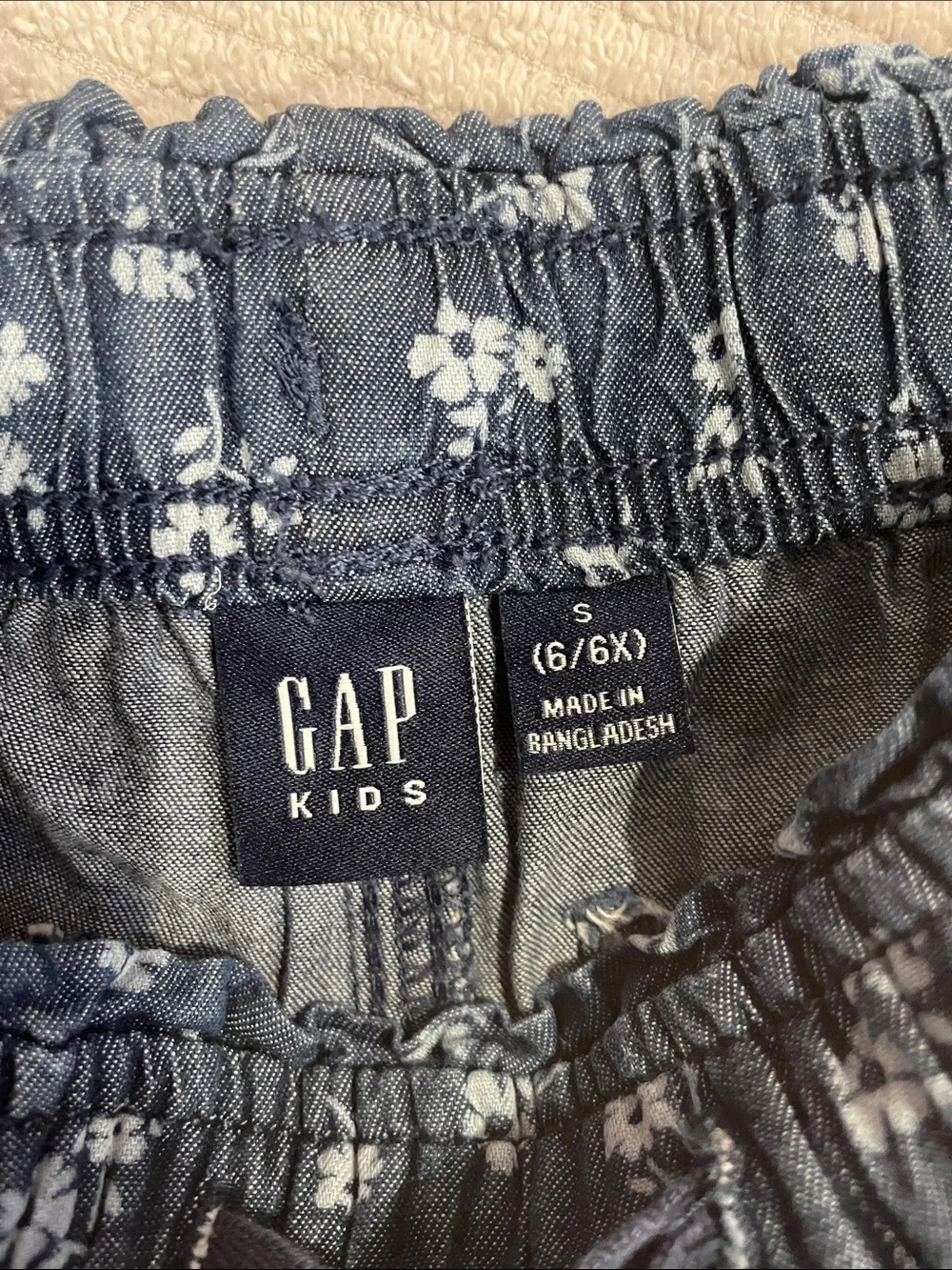 GAP Navy Blue Floral Athletic Shorts